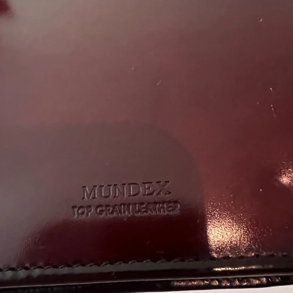 Mundex Portfolio Day Planner Wallet Cards Organizer Binder Top Grain Leather